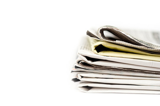 Stack of newspapers