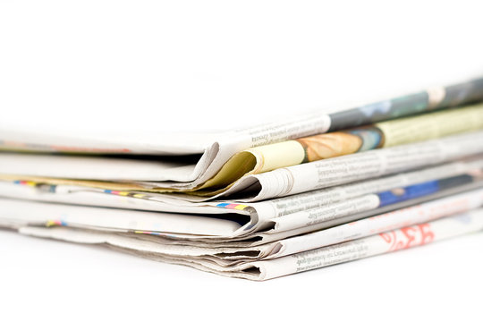 Stack of newspapers