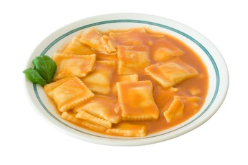 Ravioli-Teller