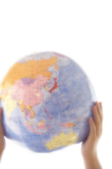 ビニールの地球儀