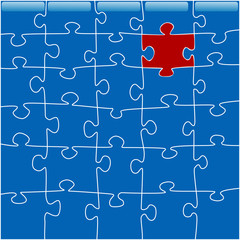 conceptual image of a zigzaw puzzle