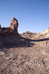 Moon Valley in Atacama desert near San Pedro de Atacama.