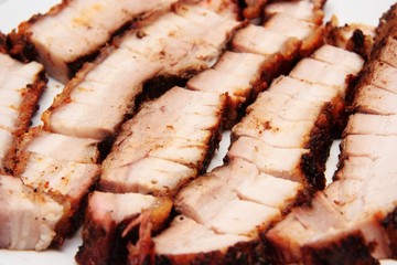 Barbecue pork slices
