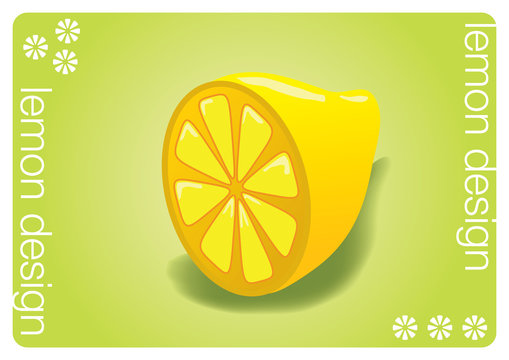 lemon design vector