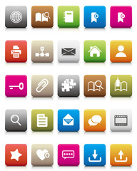 Colorful Icon -- Internet and Blogs