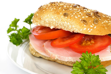 Ham & Tomato Bap