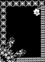 white vertical rectangular frame