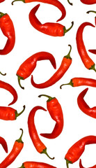 Red hot pepper repeat background