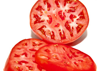 Cut Red Tomatoes