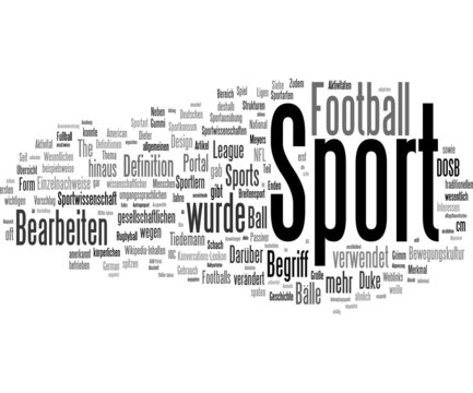 Sport deutsch words cloud