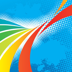 Swooshy Lines Layout