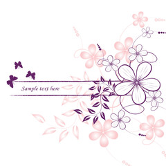 abstract floral background with place for your text