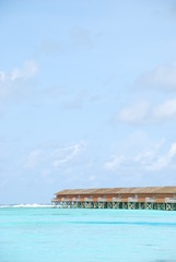 Water villas in Maldives