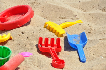 Fototapeta na wymiar Plaża zabawki