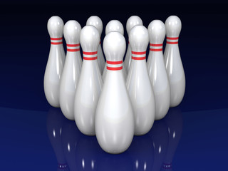Naklejka premium bowling pin