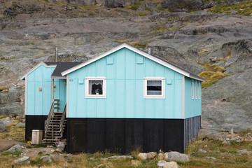 Fototapeta na wymiar House in Appilatoq, Greenland