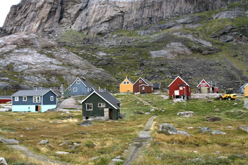 Houses in Appilatoq, Greenland