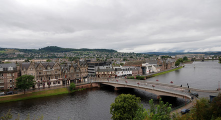Fototapeta na wymiar Pejzaż z Inverness w Szkocji Highlands