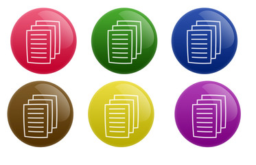 Glossy Document Button