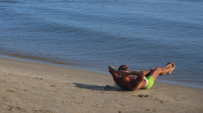 fitness sulla spiaggia
