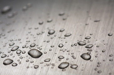 Drops on metal