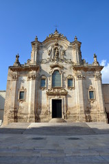 Fototapeta na wymiar Kirche in Matera di Sassi