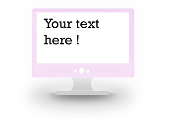 Ecran d'ordinateur - your text here