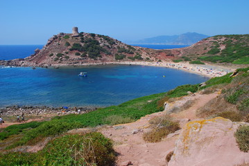 petite plage au nord d'Alghero, Sardaigne