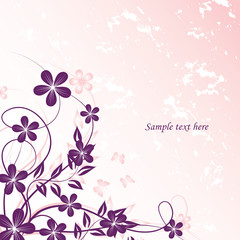 abstract floral background with place for your text