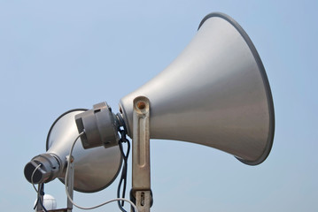 megaphone speak to sky