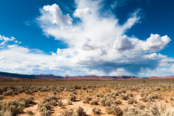 utah sandstone cliff panorama