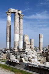 Fototapeta premium Jordan, Amman, Jebelal- Qal'a