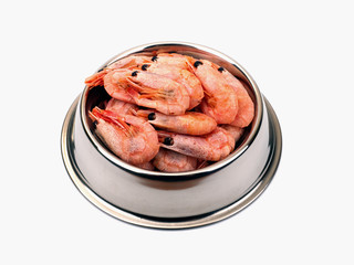 Shrimps in the bowl