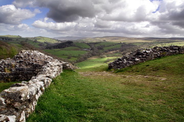 The Brecon Beacons from Castell Carreg Cennen, Wales