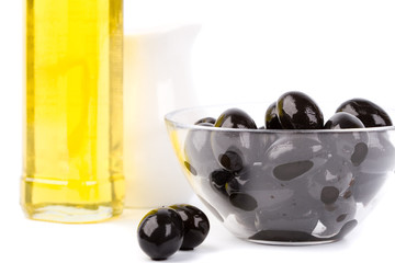 bowl of black olives