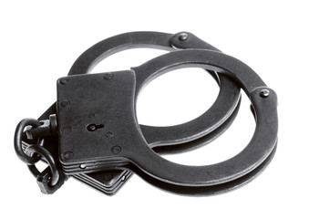 Obraz premium handcuffs on white background..