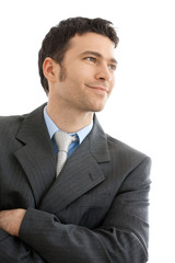 Closeup of businessman