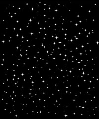 Vertical star vector night sky