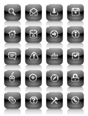 Stencil black buttons for internet