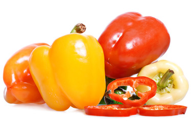 Healthy Eating, isolated on white background.
