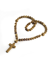 Naklejka premium Closeup of Heart figure made of beads