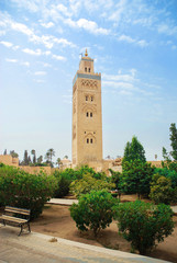 Fototapeta na wymiar marrakech koutoubia