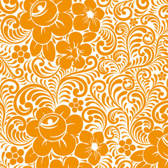 vector illustration seamless damask wallpaper