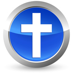 Obraz premium Kreuz - Button