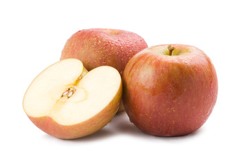 Isolated fresh apple fruit