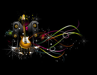 vector music illustration