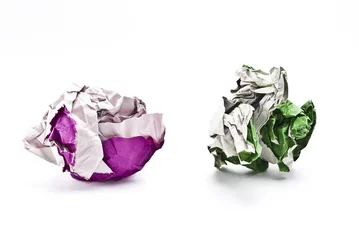 Crédence de cuisine en verre imprimé Sports de balle Colorful balls of paper