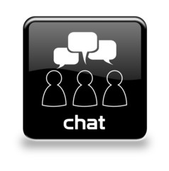 Button Chat schwarz