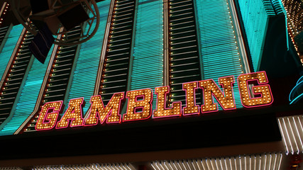 Neon Gambling Sign