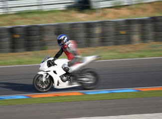 Fototapeta premium moto in pista